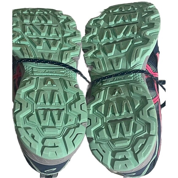 ASICS WOMENS GEL-VENTURE 8 TRAIL RUNNING SHOES MAKO BLUE PINK GLO SIZE 10 - Picture 9 of 13